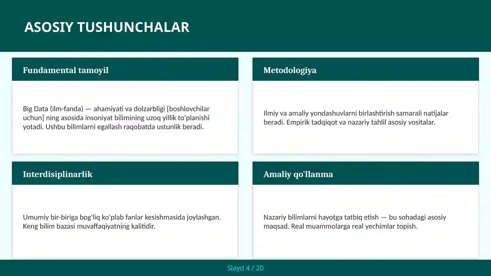 Big Data (ilm-fanda) — ahamiyati va dolzarbligi [boshlovchilar uchun] 4