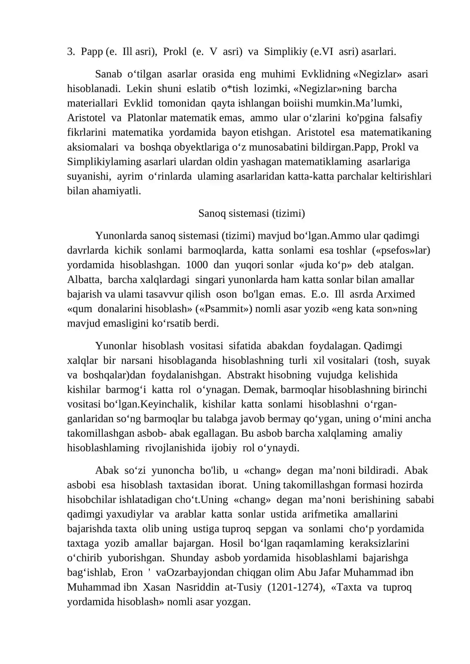 Qadimgi yunon matematikasi 4