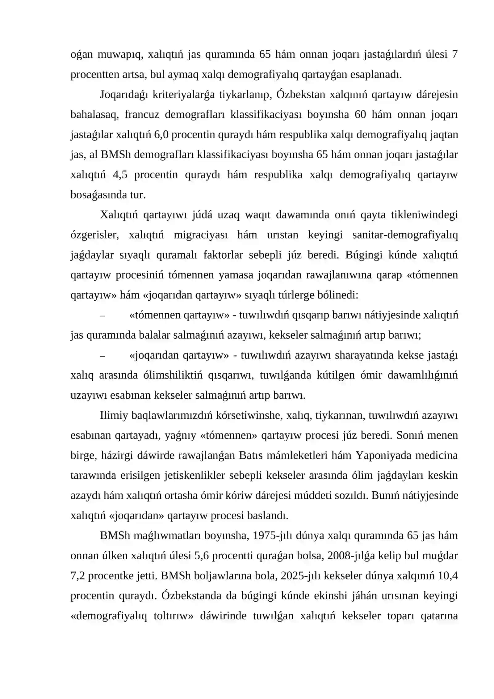 Xalıqtıń qartayıw 4