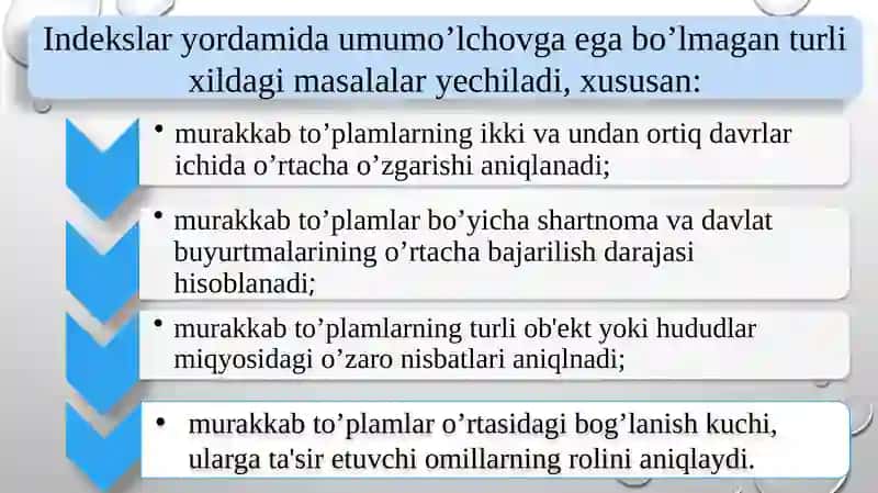 Statistikada iqtisodiy indekslar 4