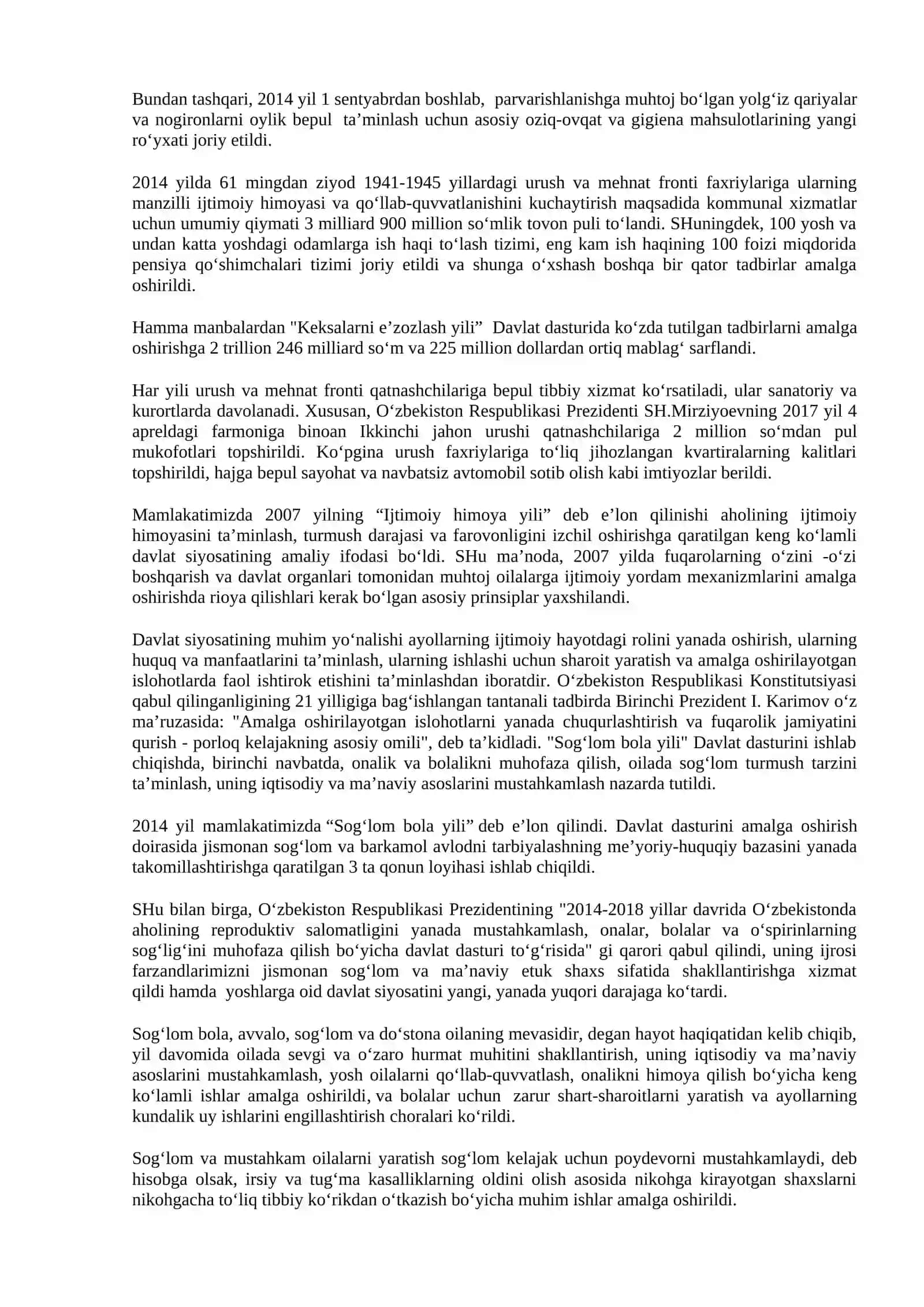 O‘zbekiston Respublikasida ijtimoiy o‘zgarishlar 4