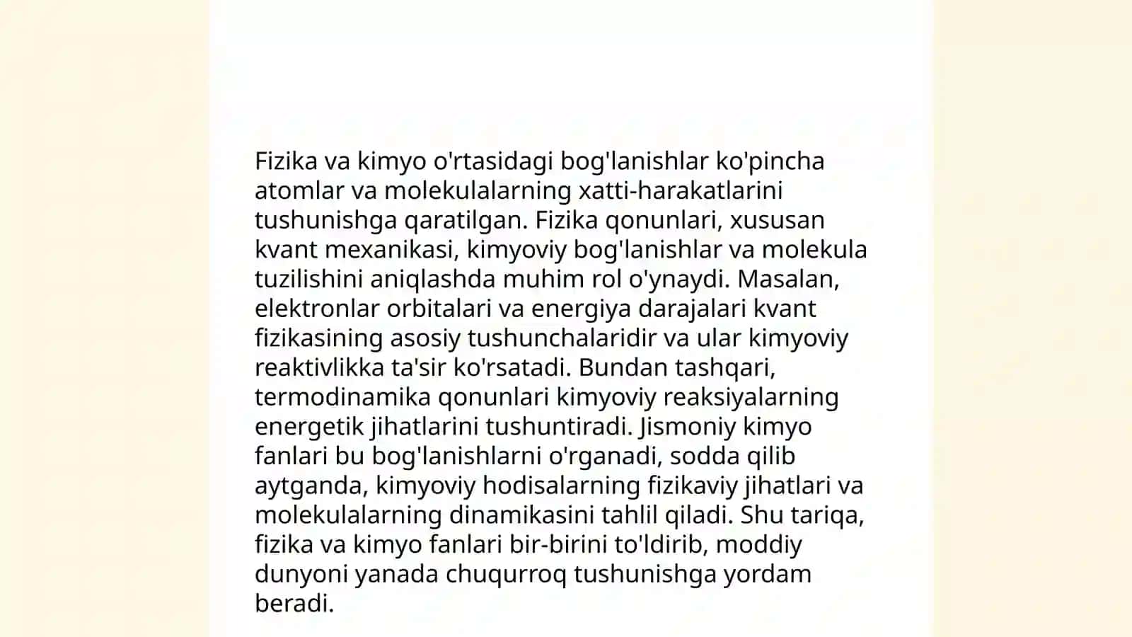 Fizikadan fanlar aro integratsiya 4