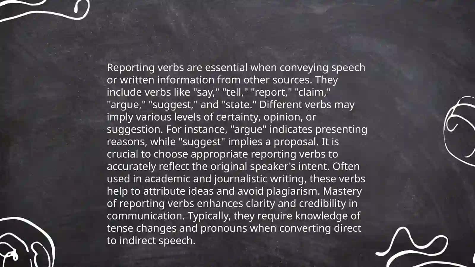 Reported speech 4