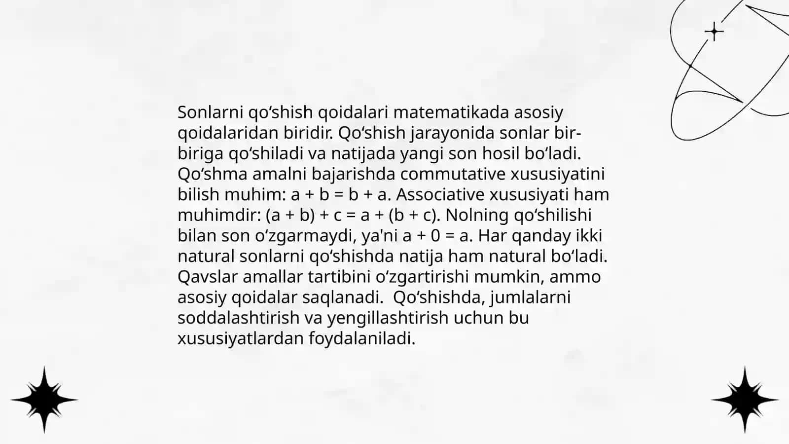 Matematik qo'shish jarayoni 4