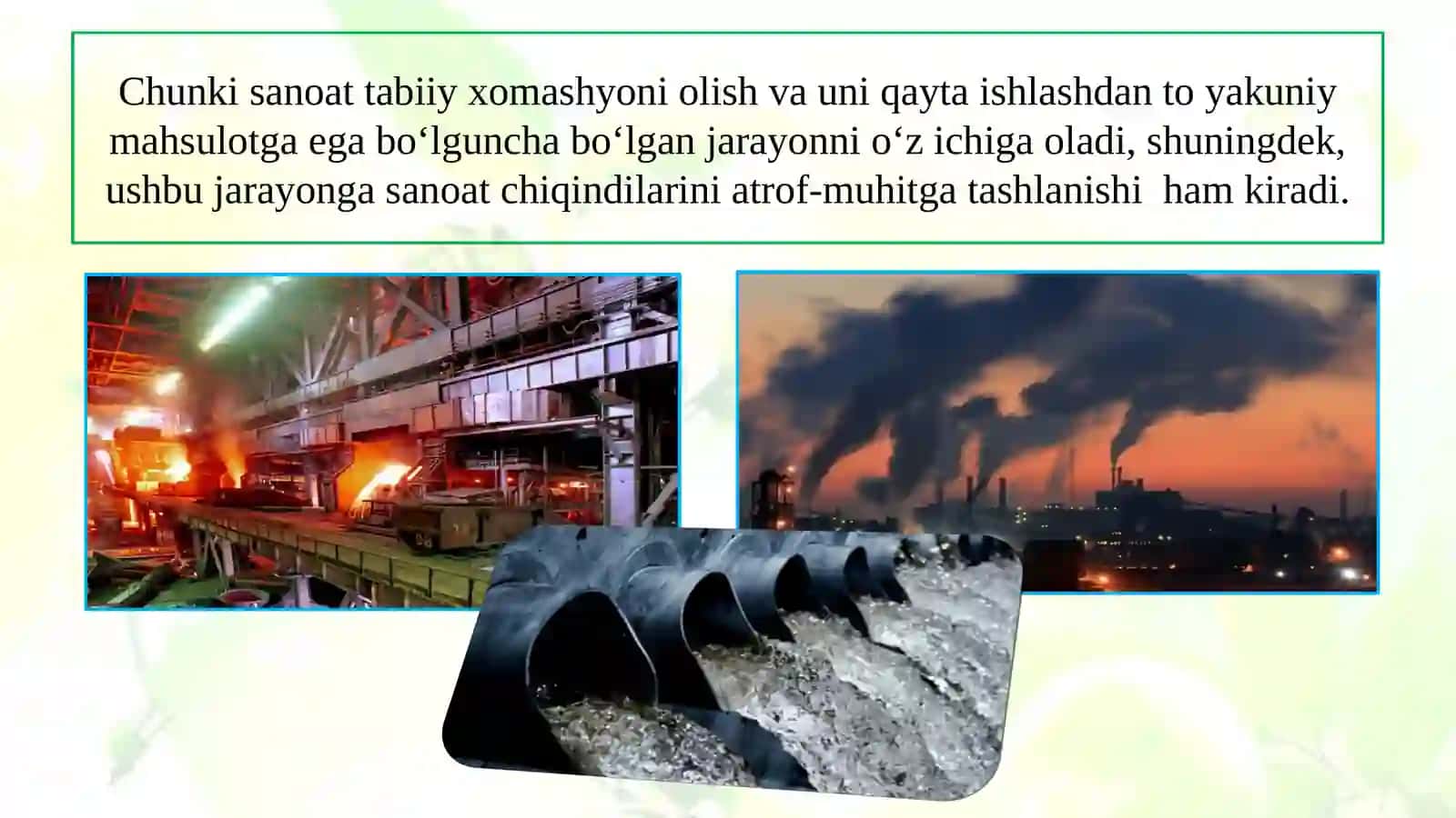 23-dars.SANOAT VA EKOLOGIK MUAMMOLAR 4