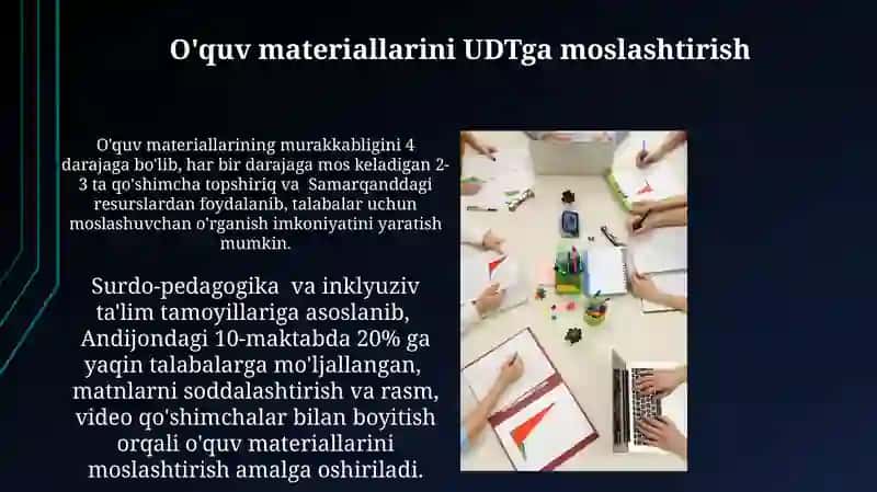 Taʼlimning universal dizayni va individual taʼlimiy reja 4