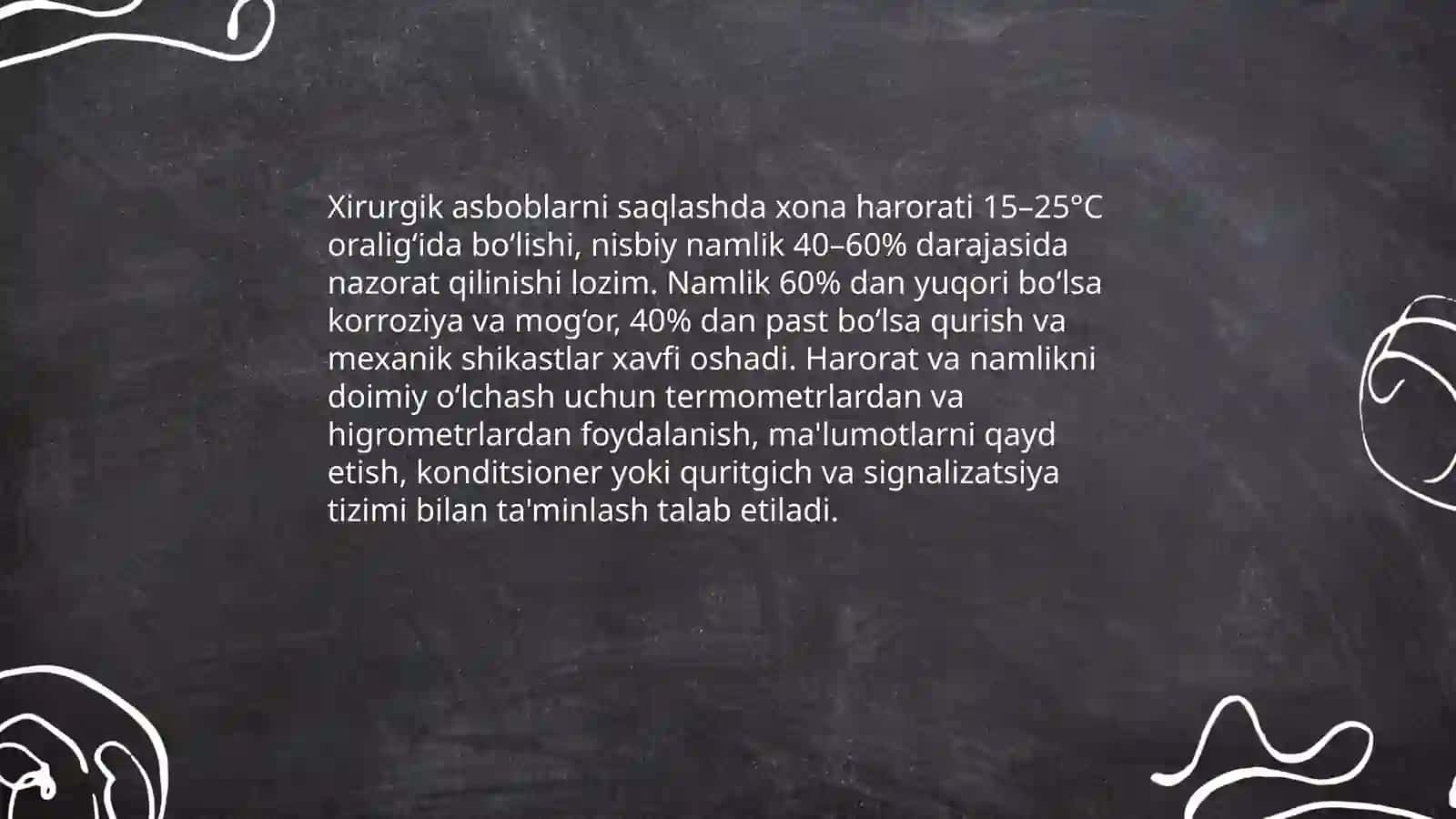 Xirurgik asboblarni saqlash qoidalari 4
