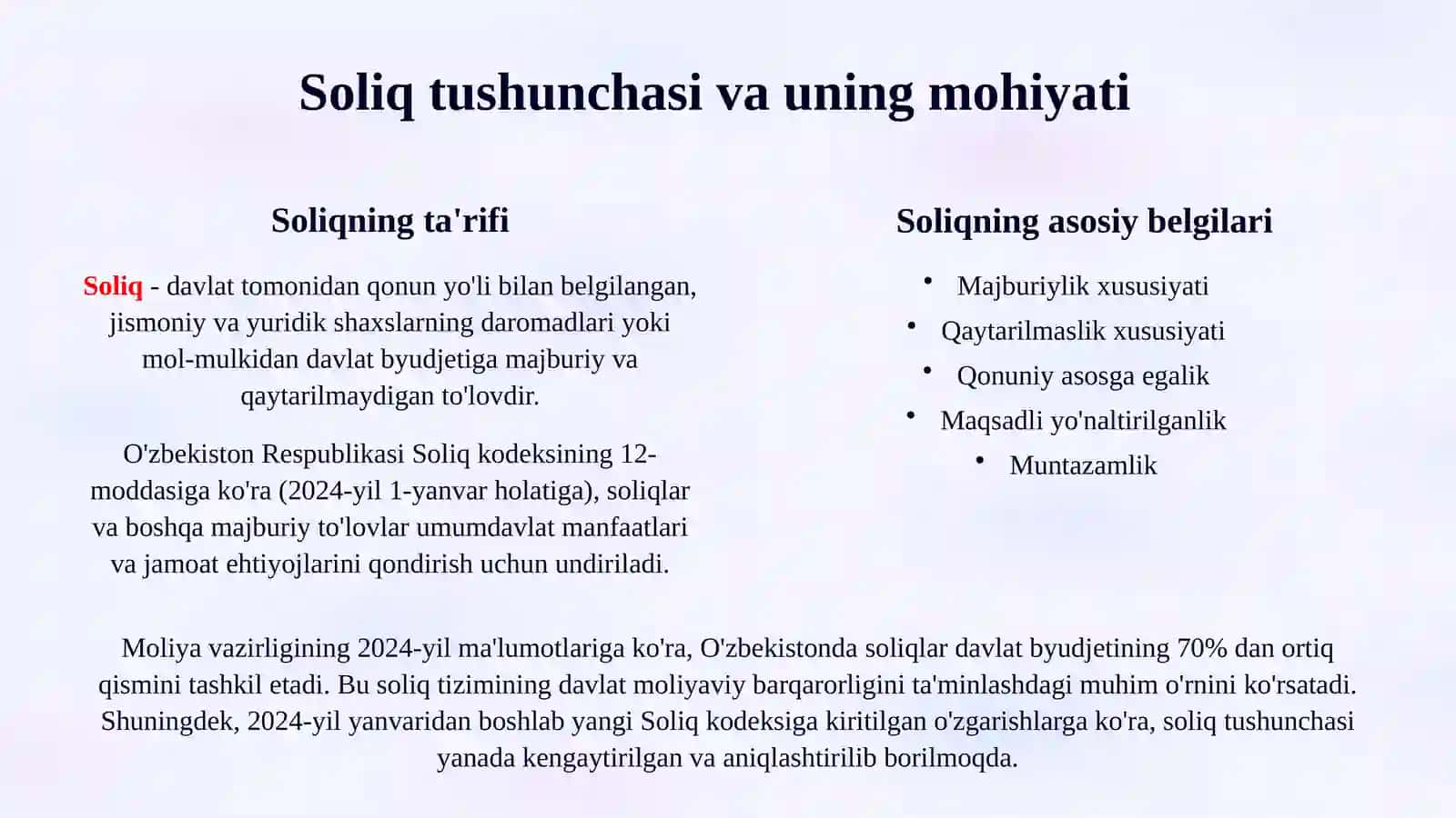 Soliqlar va soliqqa tortish fanining predmeti 4