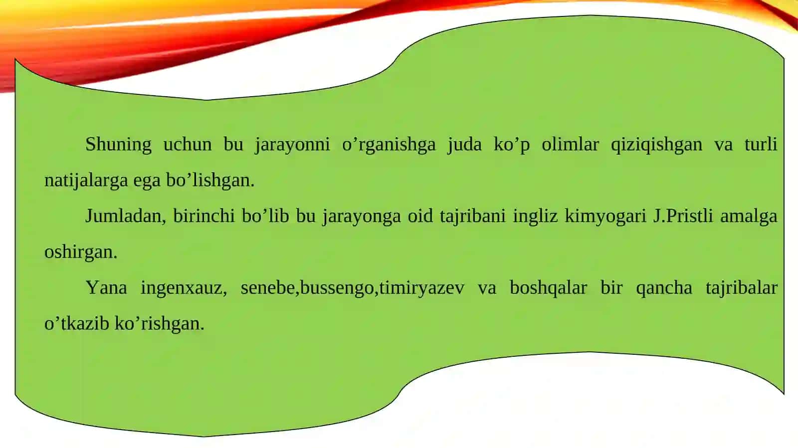 Fotosintezni tabiatda tutgan o’rni 4