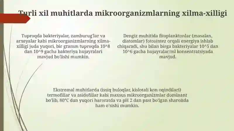 Mikroorganizmlarning tabiatda tarqalaishi 4