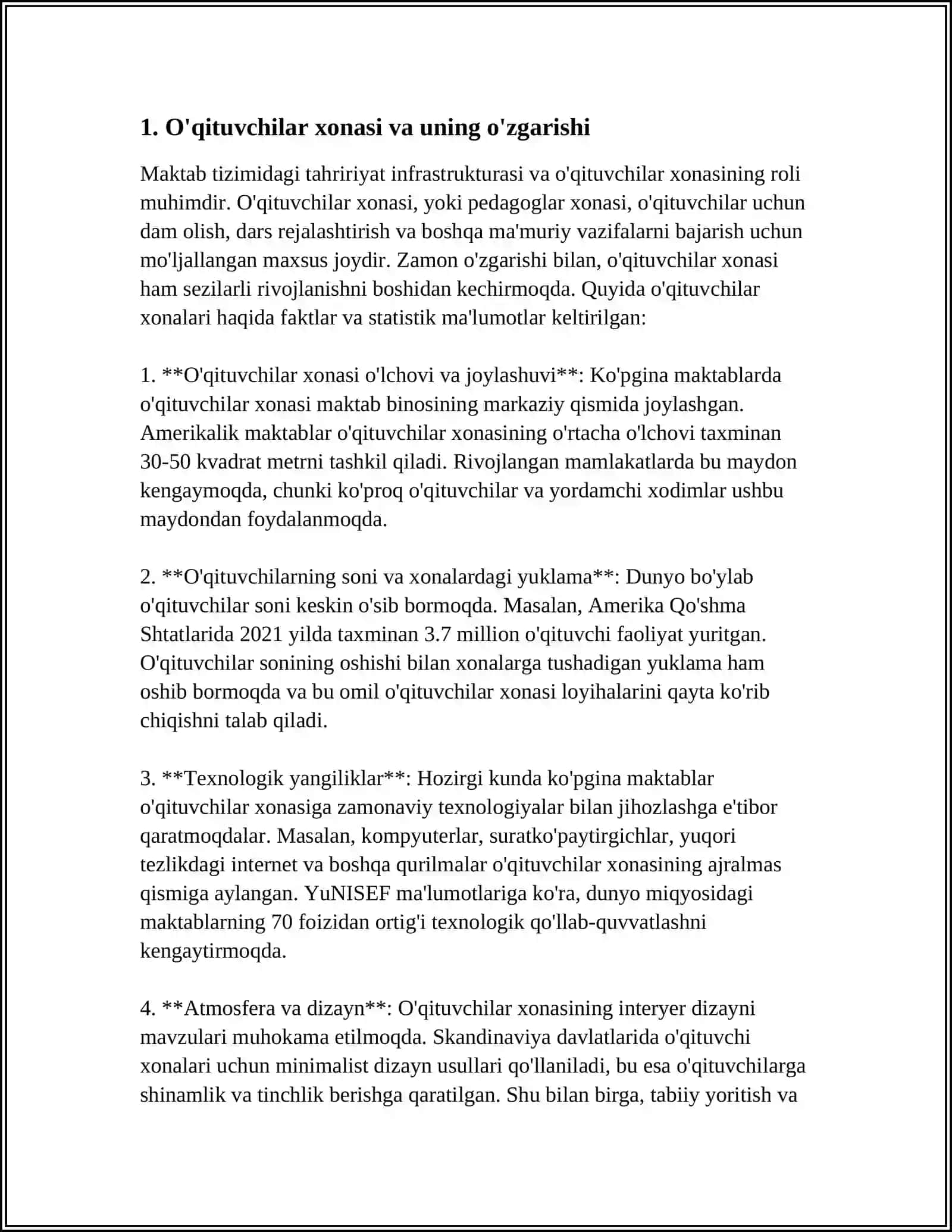 EDUCATION.SCHOOL FACILITIES. PAST USED TO, PAST CONTINOUS 4