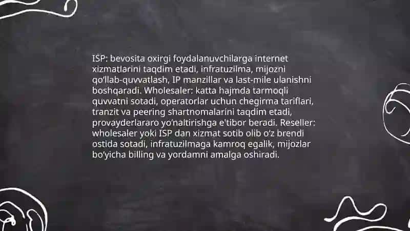 Internet provayderlar va trafik tushunchasi 4