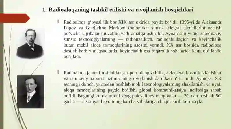Uyalialoqa tizimlari loyihalash va optimallashtirish 4