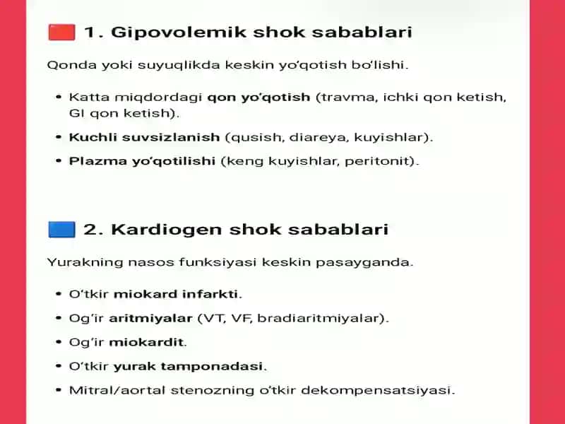 Shok sabablari patogenezi va morfogenezi 4
