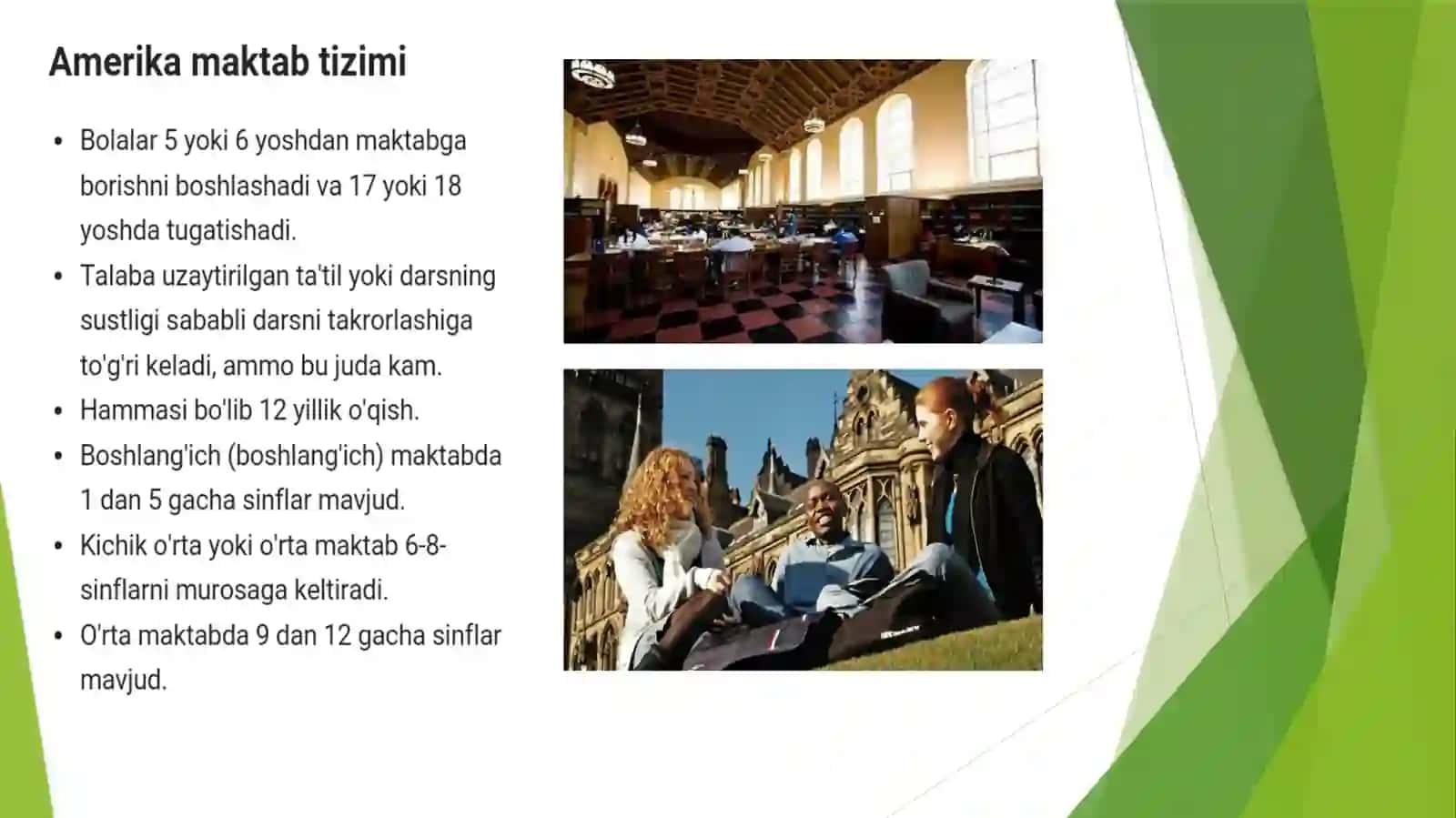 Amerika Qo’shma Shtatlarida ta’lim tizimi 4