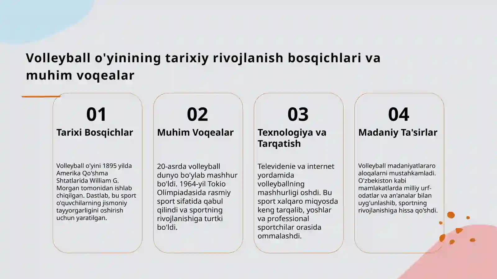 Volleyball tarixi va rivojlanishi 4