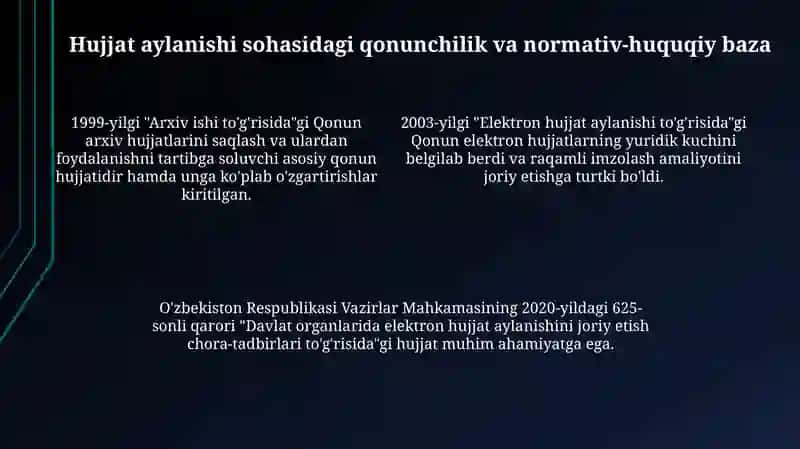 Mustaqillik yillarida hujjatchilik tizimi islohotlari 4