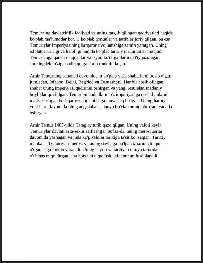 AMIR TEMUR 4