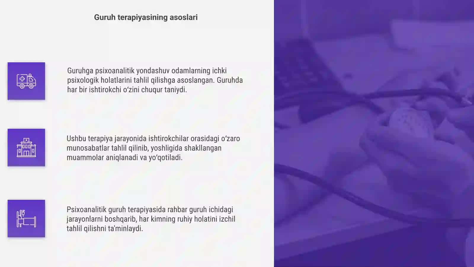 Guruhga psixoanalitik jihatdan yondashuv 4
