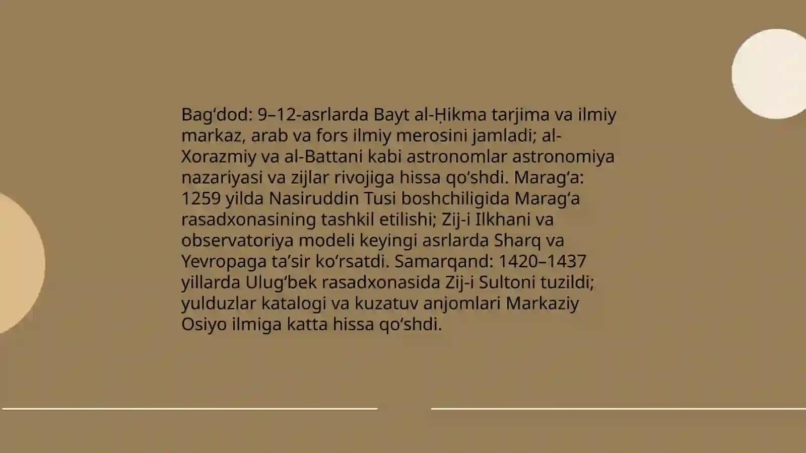 Sharq astronomiya maktabi 4