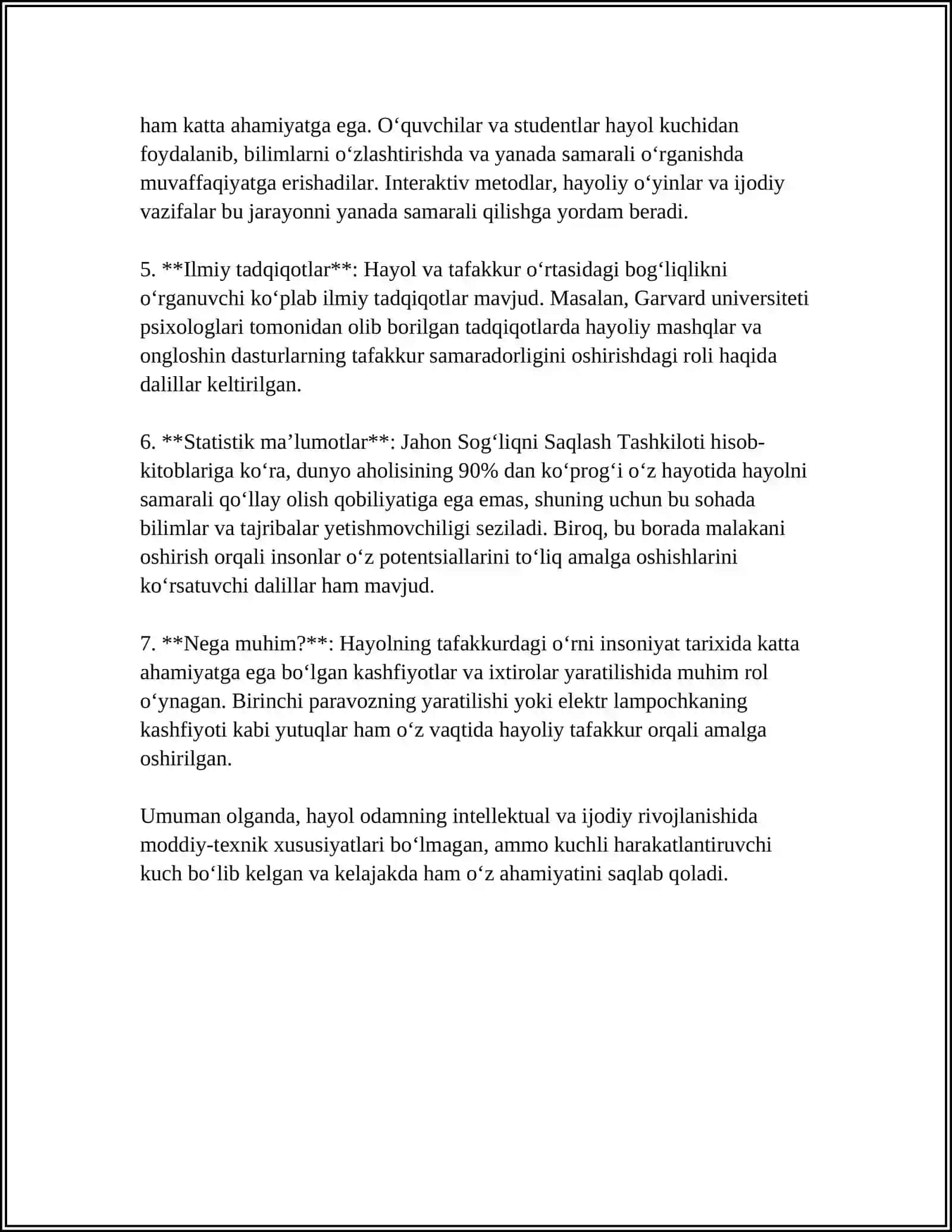 HAYOL HAQIDA TUSHUNCHA 4