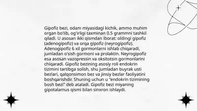 Endokrin bezlar va endokrin aʼzolar haqida tushuncha 4