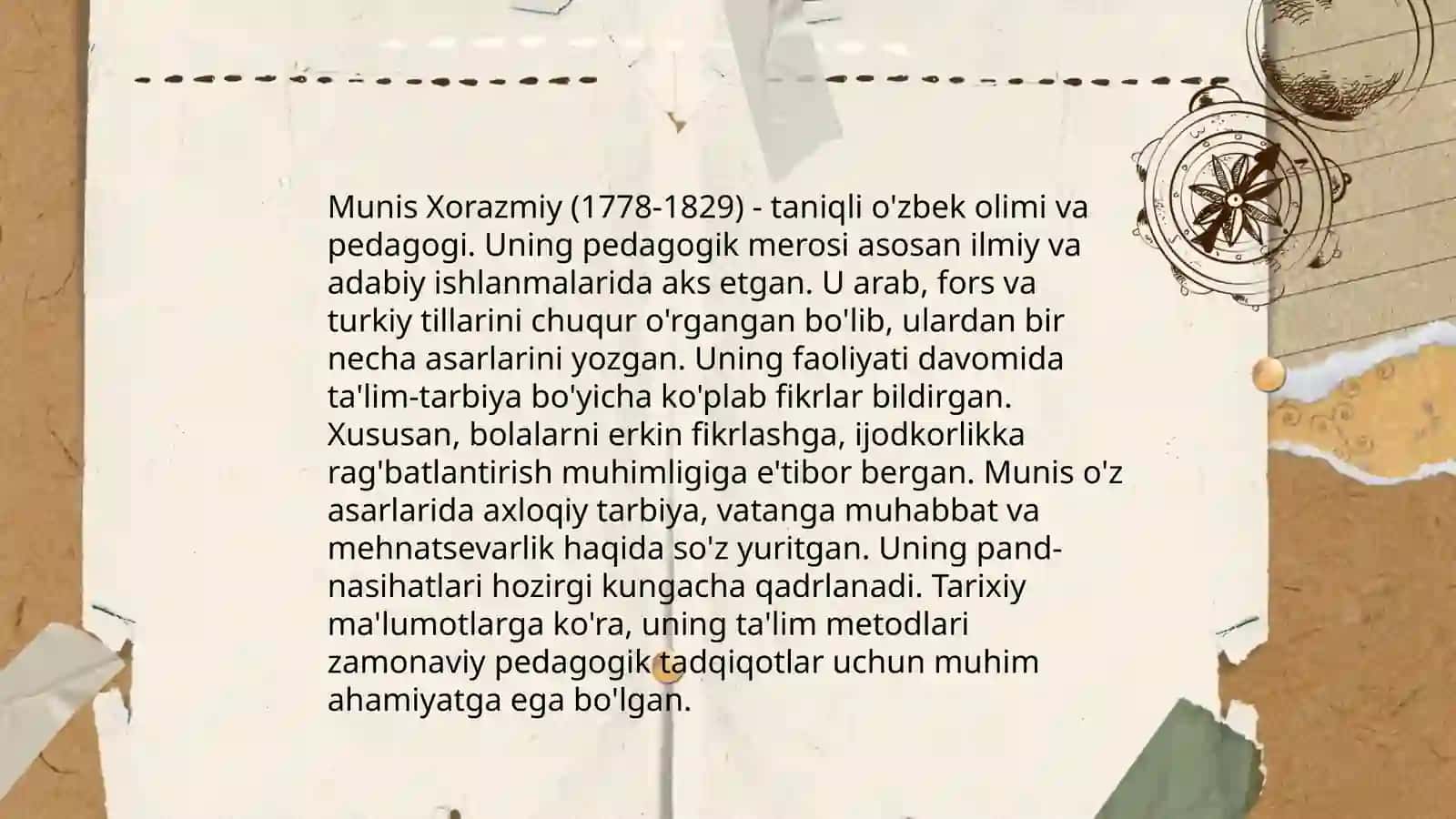MUNIS XORAZMIYNING ''SAVODITA'LIM ''ASARINING DIDAKTIK AHAMIYATI 4