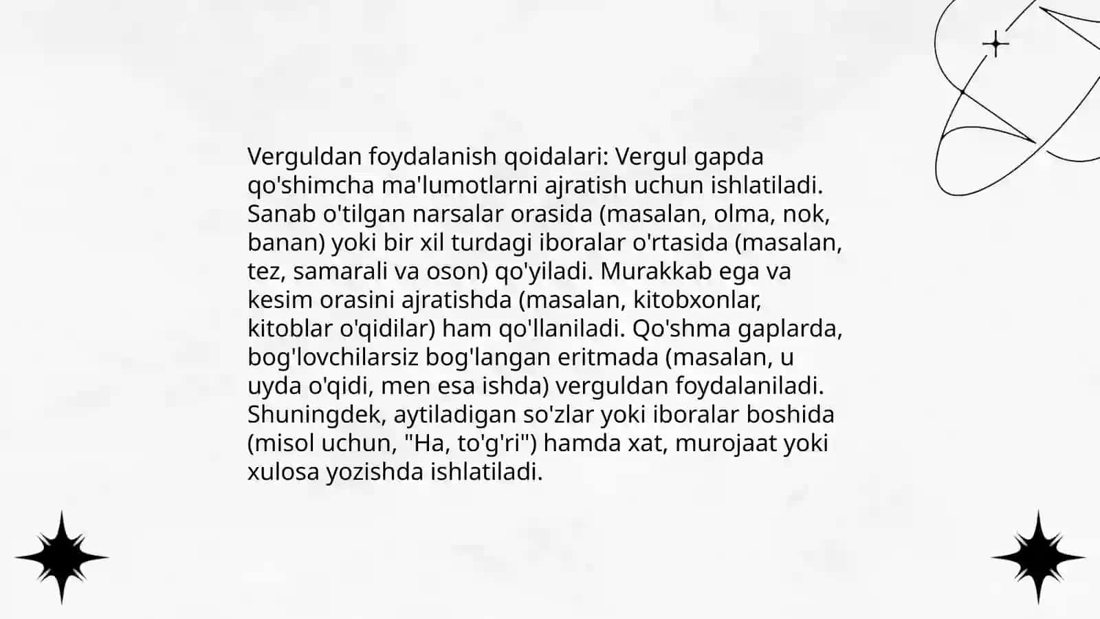 Tinish belgilarini ishlatishga oid mashqlar 4