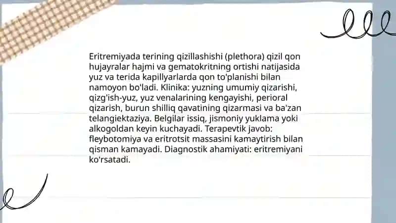 Eritremiya simptamotologiyasi 4