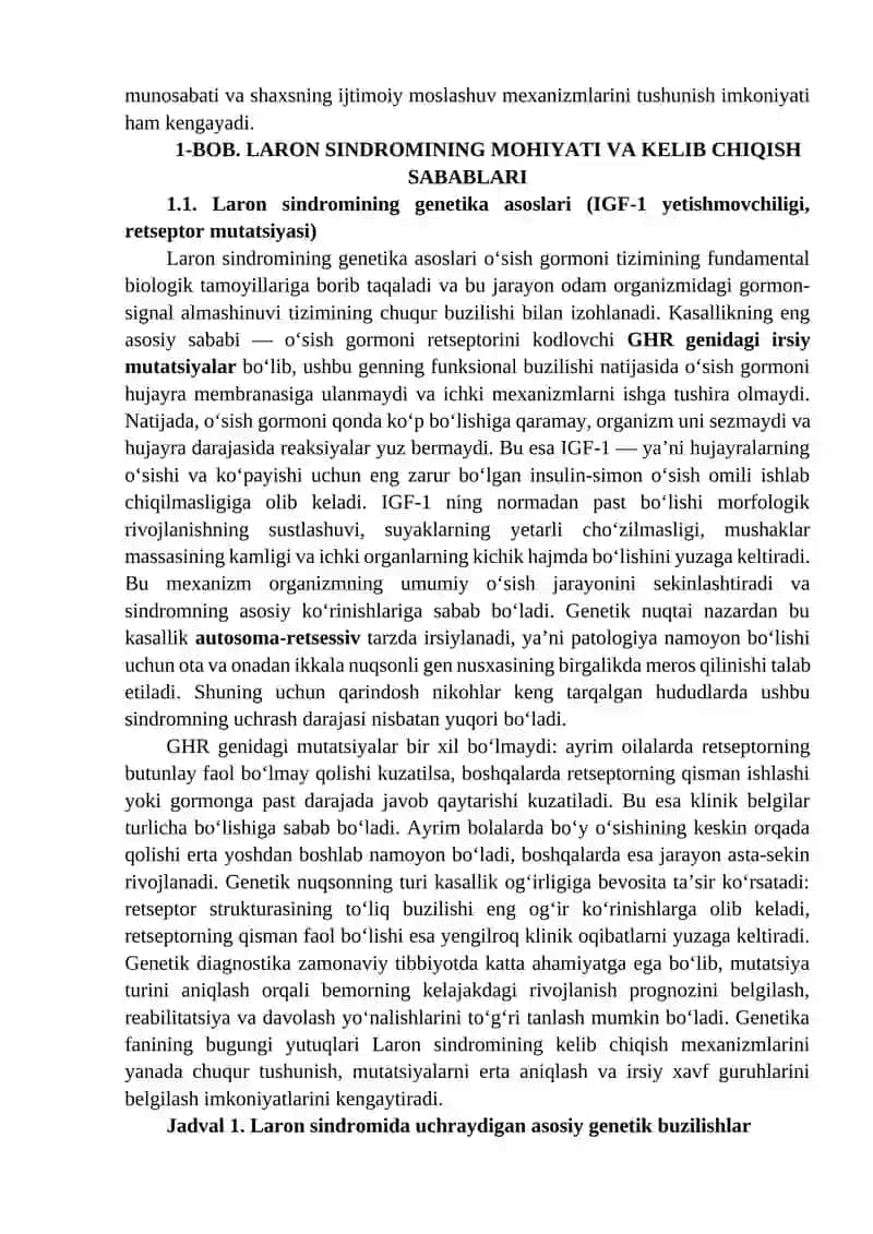 Laron sindromi: Tushunish va yordam berish 4