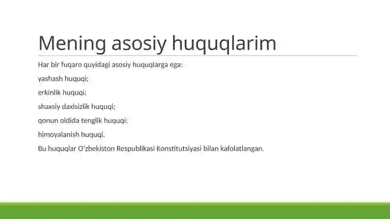 Mening huquqlarim 4