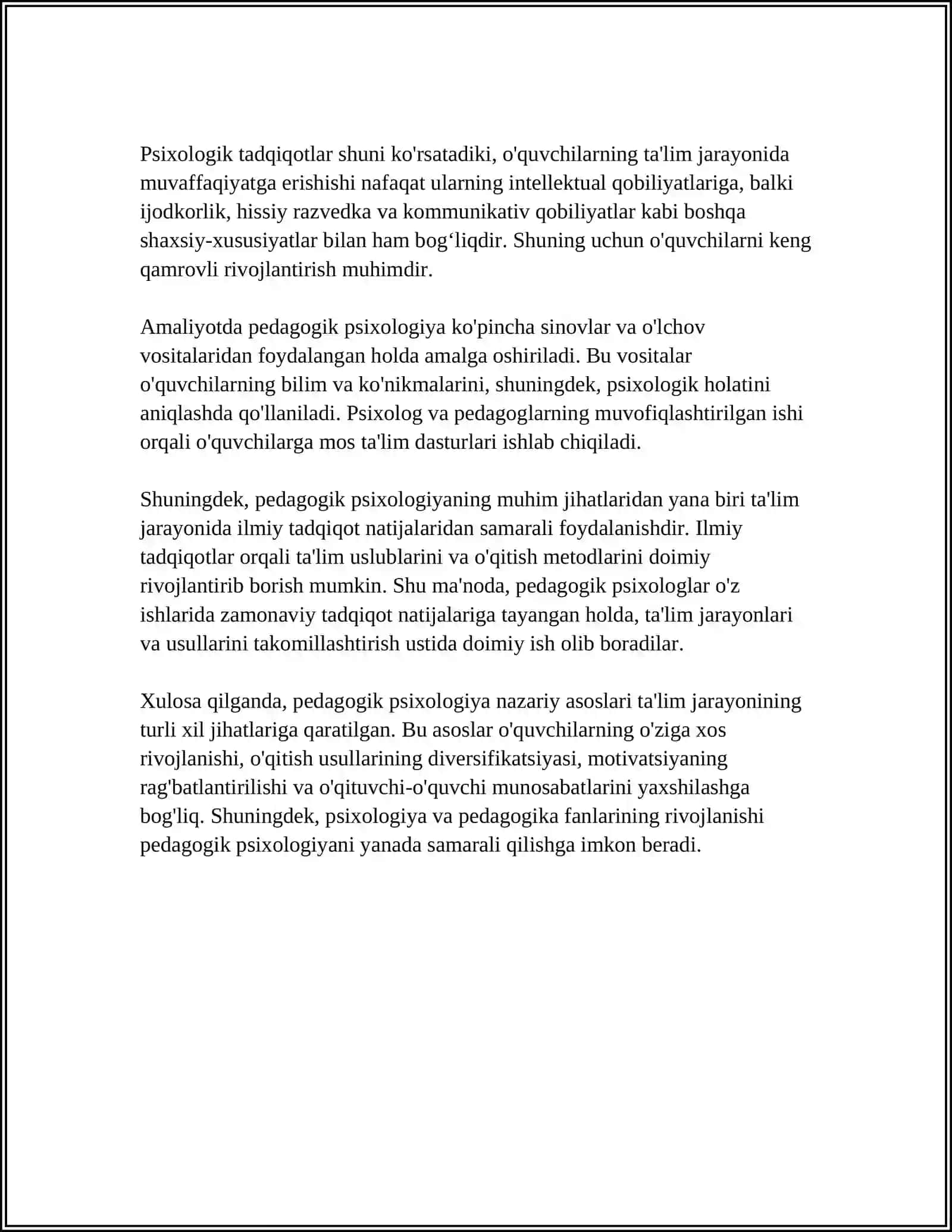 PEDAGOG PSIXALOGIYASI 4