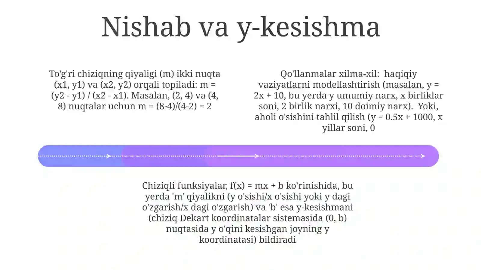 Chiziqli funksiyalarsinfi 4
