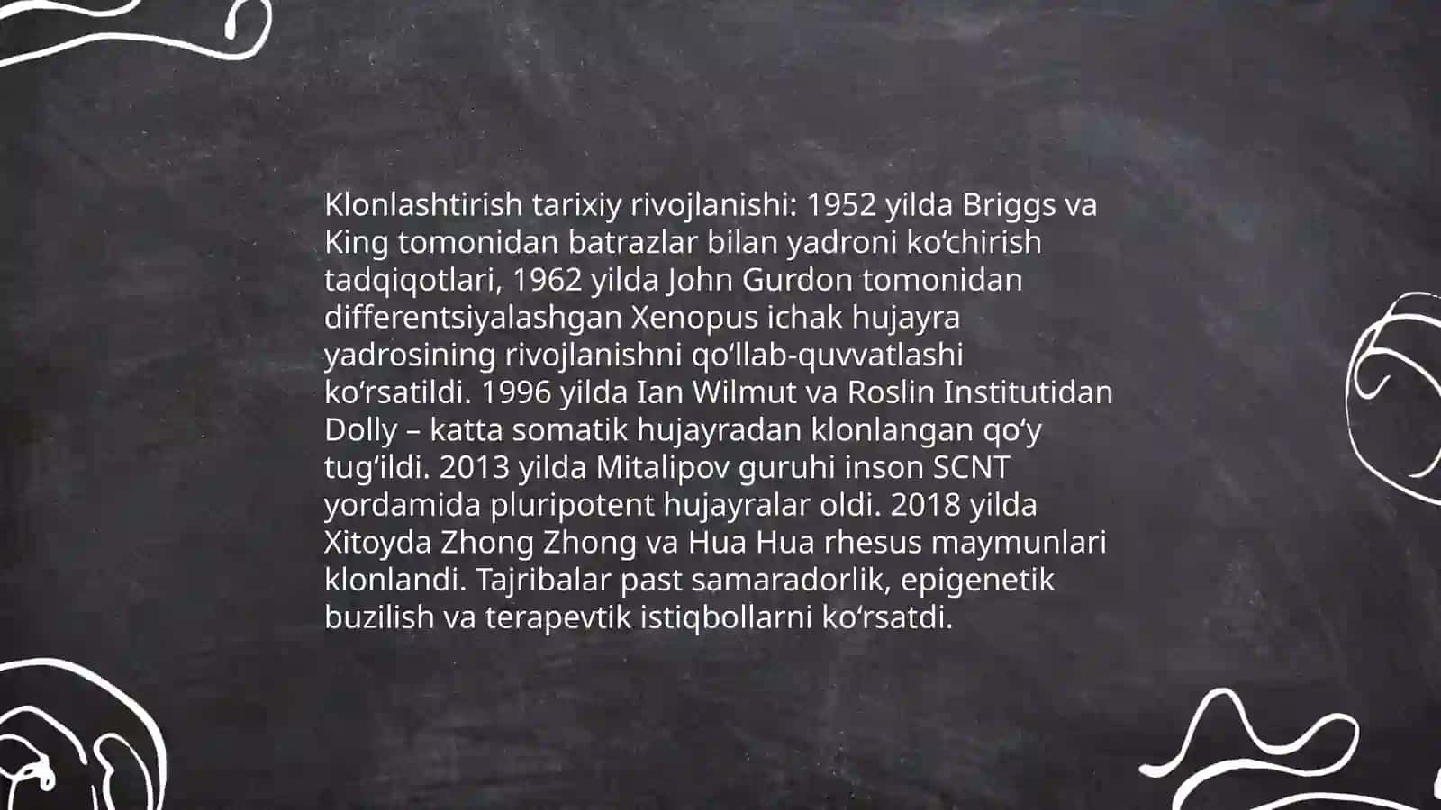 Klonlar Klonlashtirish va ularning klinik ahamiyati 4