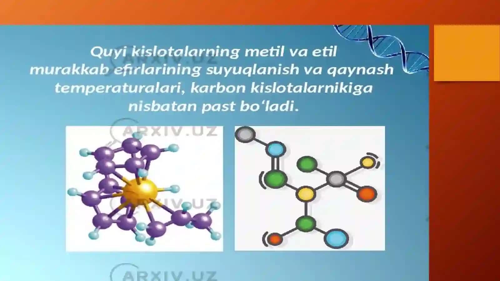 Murrakab efirlar, Yog`lar 4