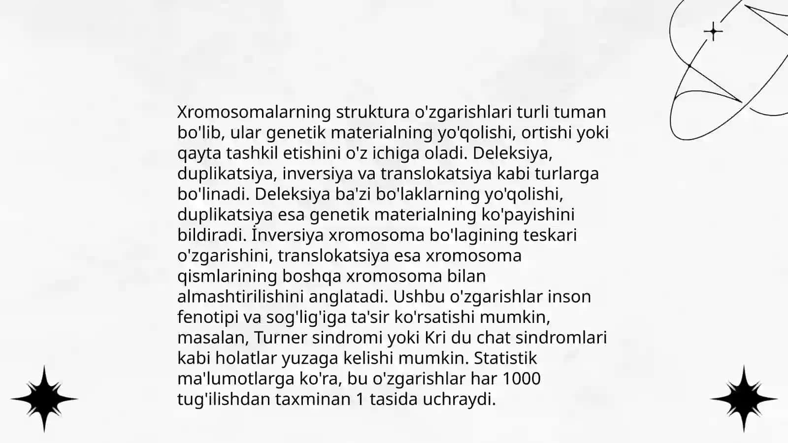 Leykoz uzgarishida xromasomalarning o'rni 4