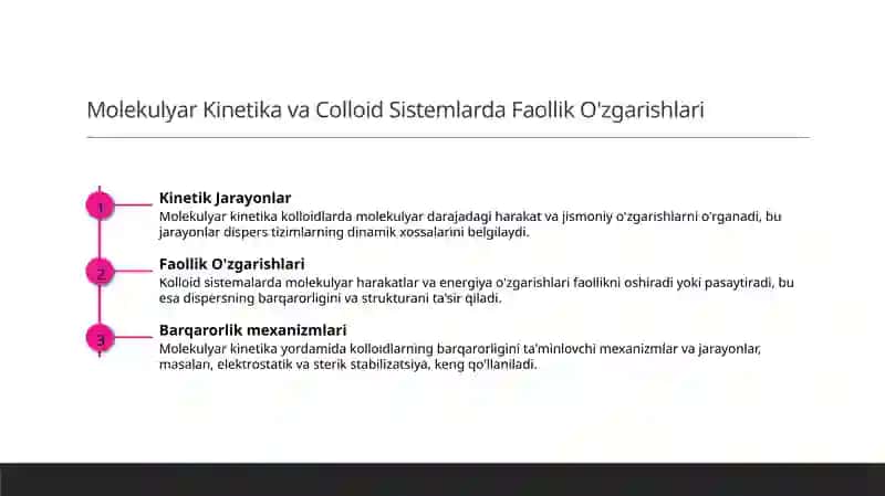 Kolloid Sistemlarning Molekulyar Tuzilishi va Kinetik Jarayonlarning Asosiy Elementlari 4