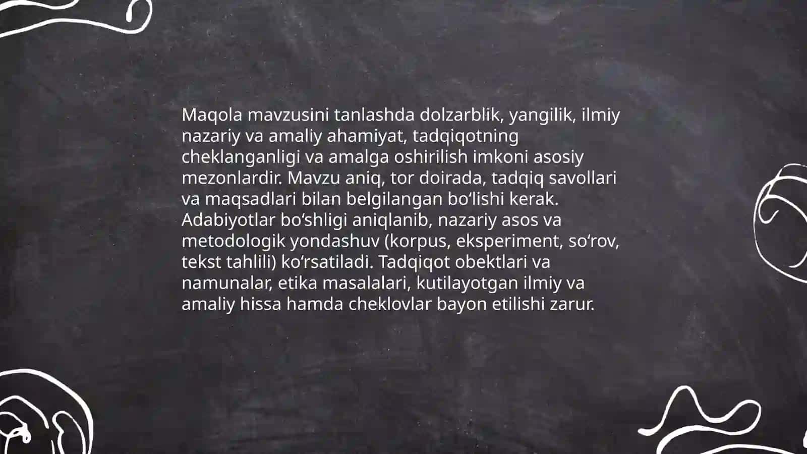 Lingvistik va metodik yo'nalishlarda ilmiy maqola yozish 4