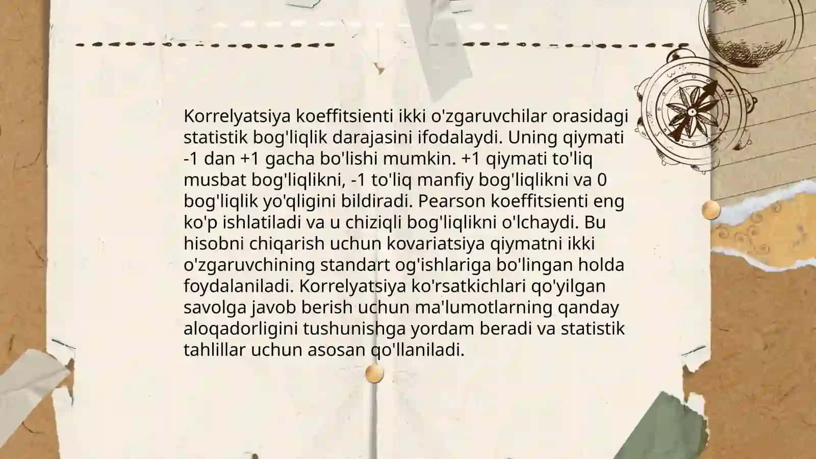 Juft korrelyatsion bogʻlanish 4