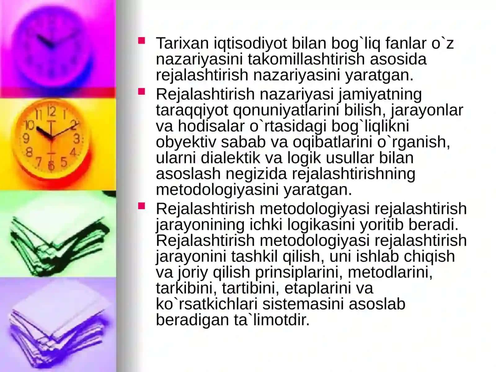 Bozor iqtisodiyoti sharoitida rejalar tizimi 4