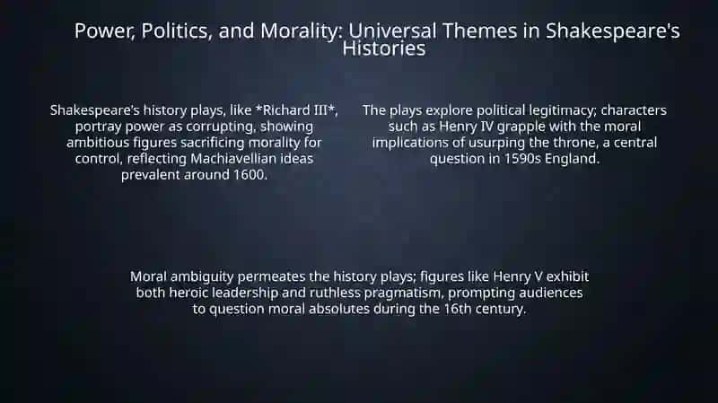 Historical themes in the creative work of Shakespeare 4