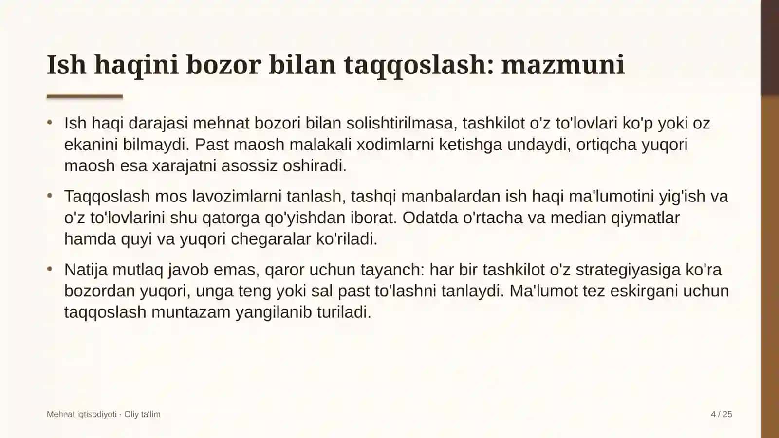 Autsorsing kompaniyalarida ish haqini bozor bilan taqqoslash 4