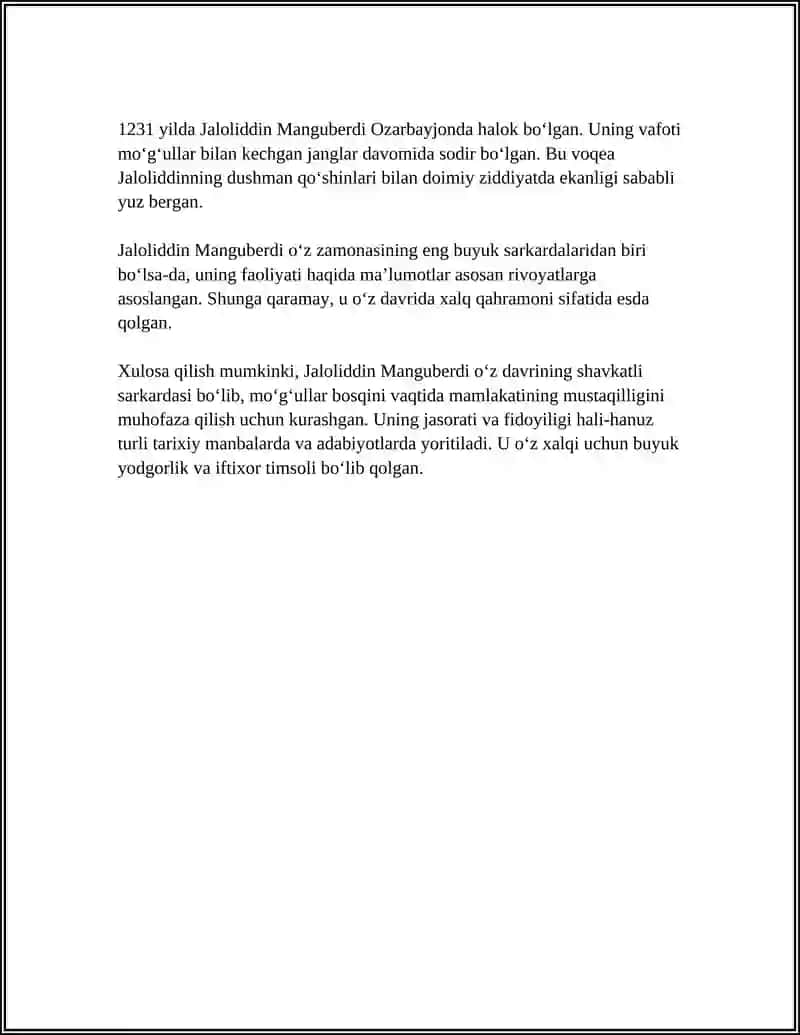 JALOLIDDIN MANGUBERDI VATAN HIMOYACHISI 4
