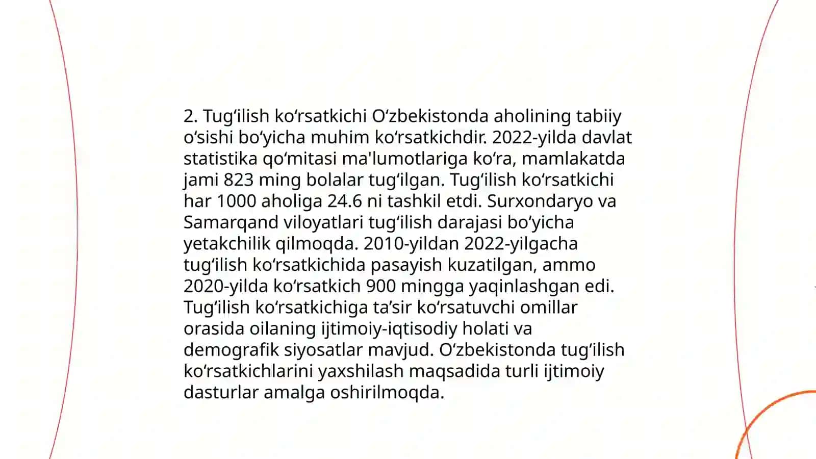 Aholining tabiiy harakati va undagi o‘zgarishlar 4