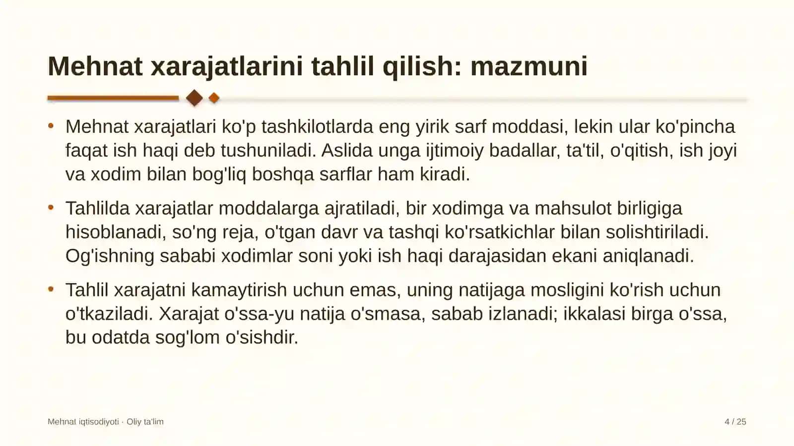 marketpleyslarda mehnat xarajatlarini tahlil qilish 6407 4