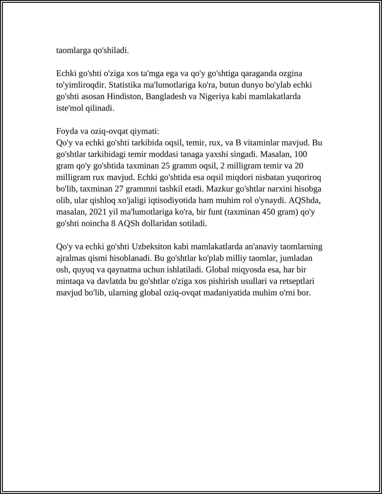 QO'Y VA ECHKILAR GO'SHTINI QADOQLASH VA EKSPERTIZASI 4