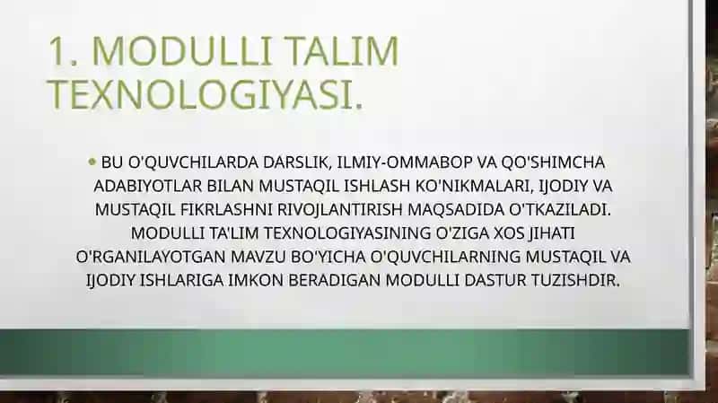 Metodlar va uslubiyotlar 4