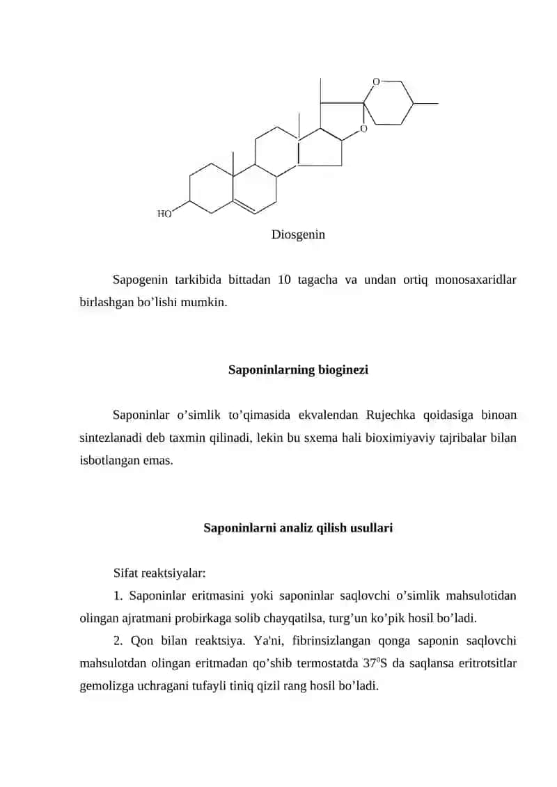 Saponinlarga doir ma'ruzalar 4