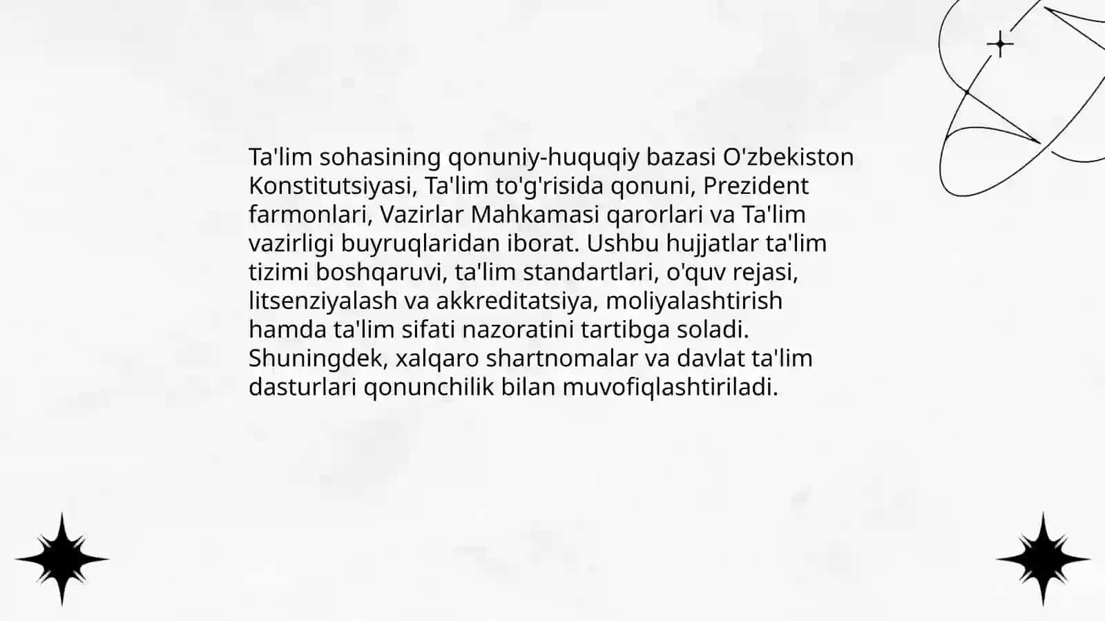 O'zbekiston Respublikasi ta'lim tizimi 4