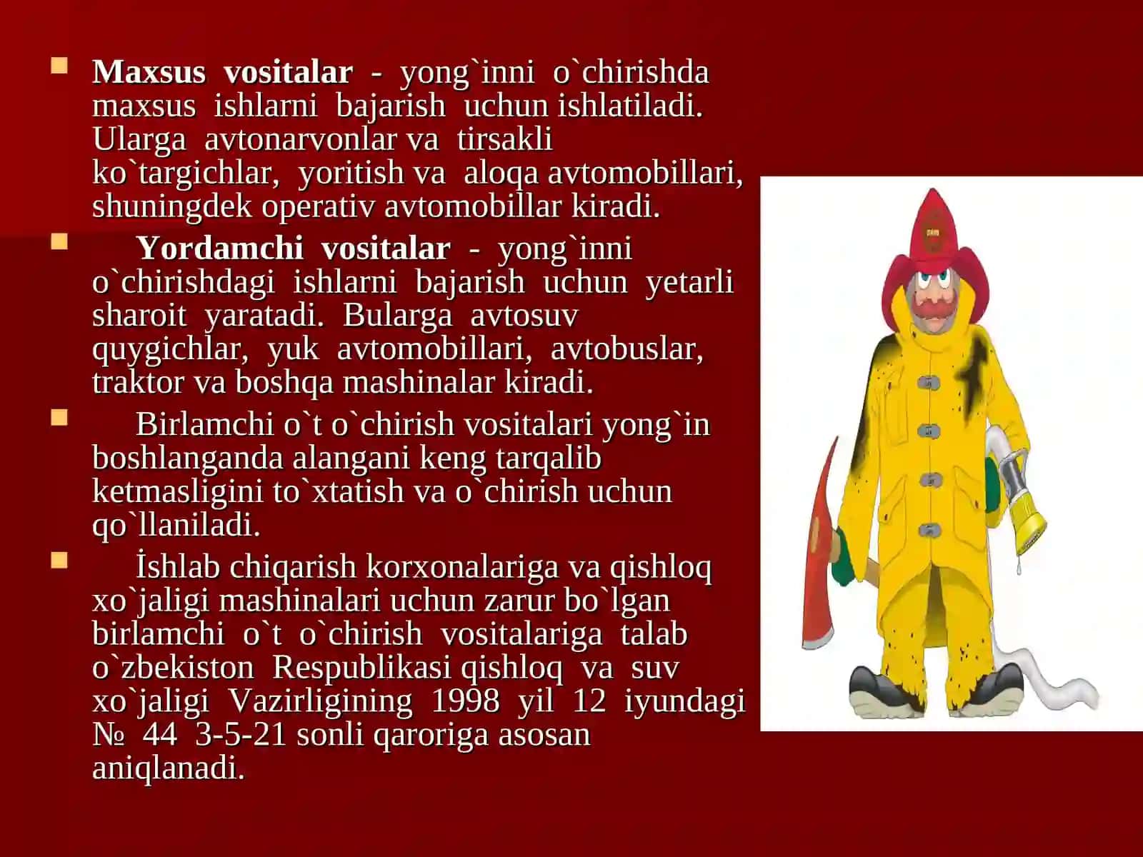 Yong’indan himoyalanishning zamonaviy texnik vositalari 4